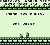 une photo d'Ã©cran de Super Mario Land sur Nintendo Game Boy